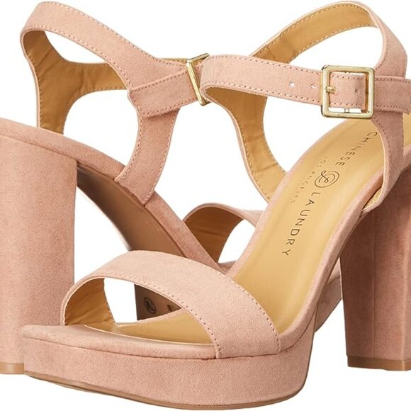 Chinese Laundry Alanah Ankle Strap Platform Sandals in Nude Women Sz 10 Chic - Picture 13 of 13